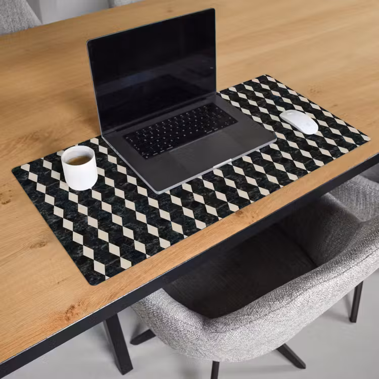 Bureau onderlegger - Geometrisch - Patroon - Marmer - Groen — 3