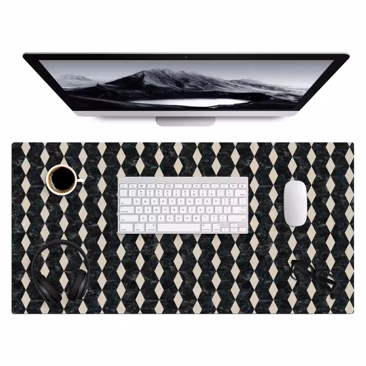 Bureau onderlegger - Geometrisch - Patroon - Marmer - Groen — 4