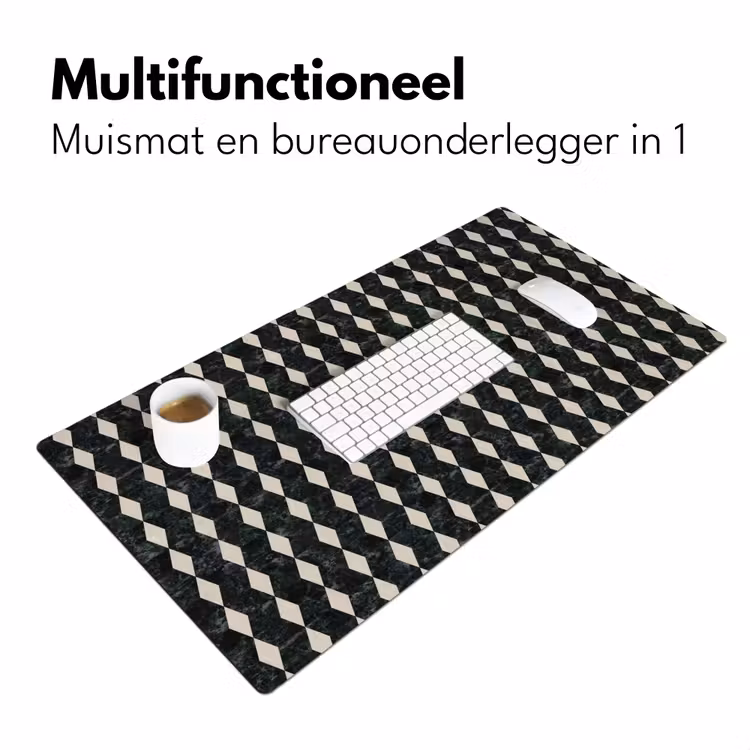 Bureau onderlegger - Geometrisch - Patroon - Marmer - Groen — 7