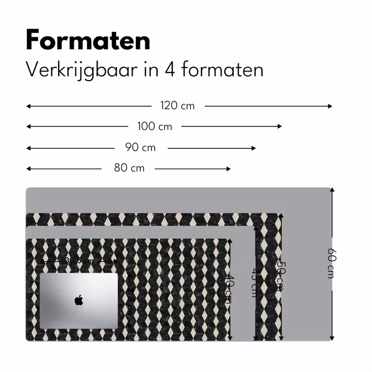 Bureau onderlegger - Geometrisch - Patroon - Marmer - Groen — 8