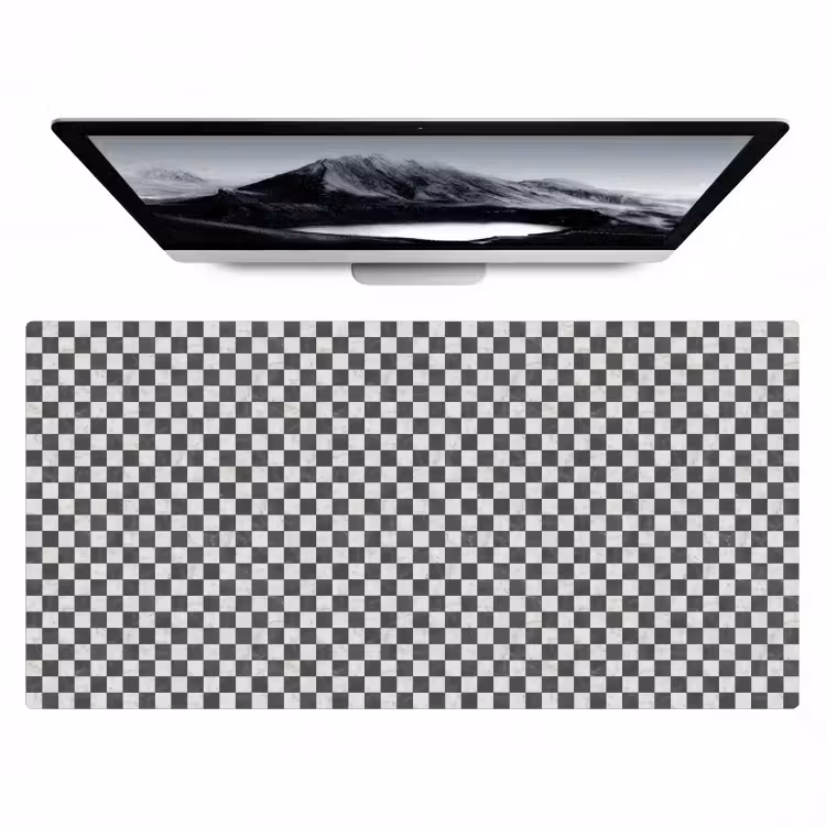 Bureau onderlegger - Marmer - Patroon - Grijs — 1