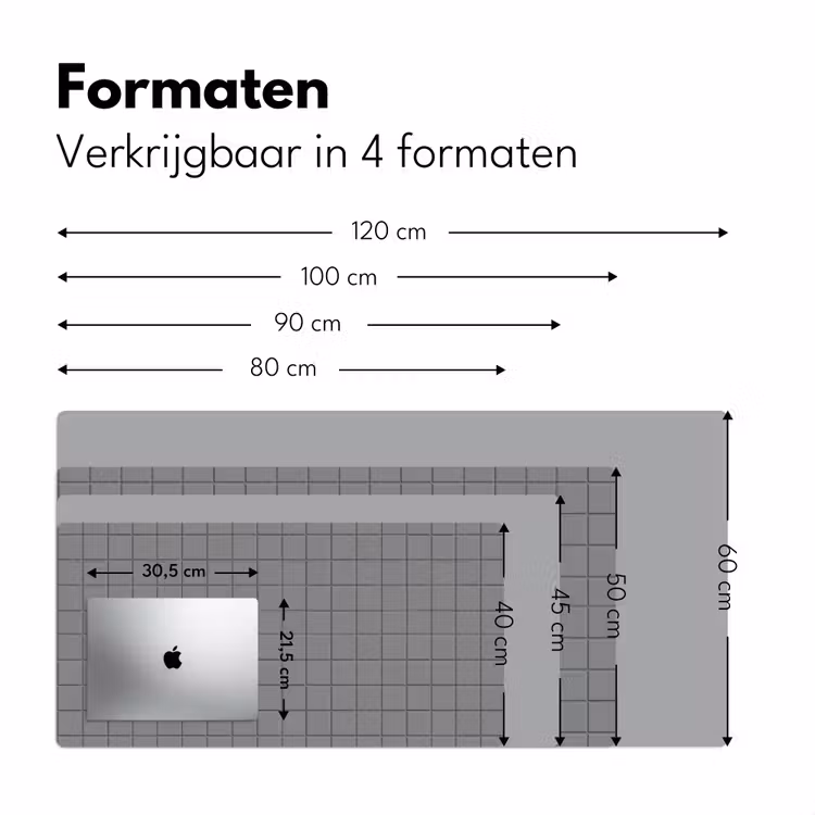 Bureau onderlegger - Modern - Patroon - Grijs — 8