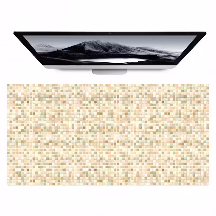 Bureau onderlegger - Mozaïek - Patroon - Beige — 1