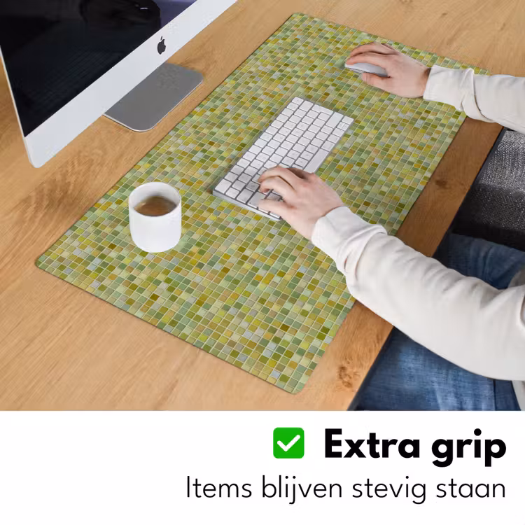 Bureau onderlegger - Mozaïek - Patroon - Groen — 6