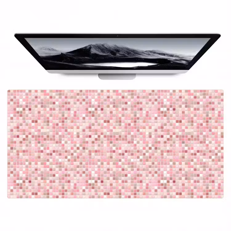 Bureau onderlegger - Mozaïek - Patroon - Roze — 1
