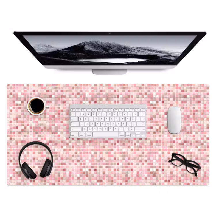 Bureau onderlegger - Mozaïek - Patroon - Roze — 4
