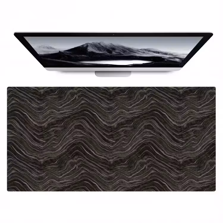 Bureau onderlegger - Patroon - Contrast - Antraciet — 1
