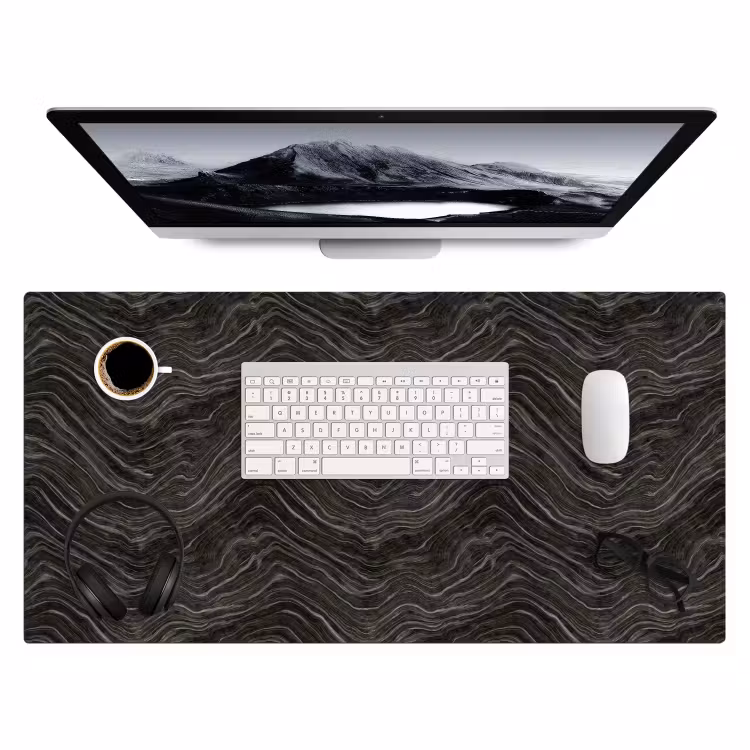 Bureau onderlegger - Patroon - Contrast - Antraciet — 4