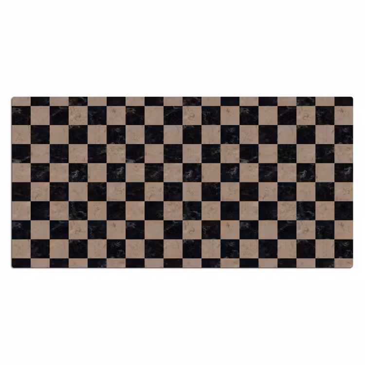 Bureau onderlegger - Patroon - Dambord - Marmer — 2