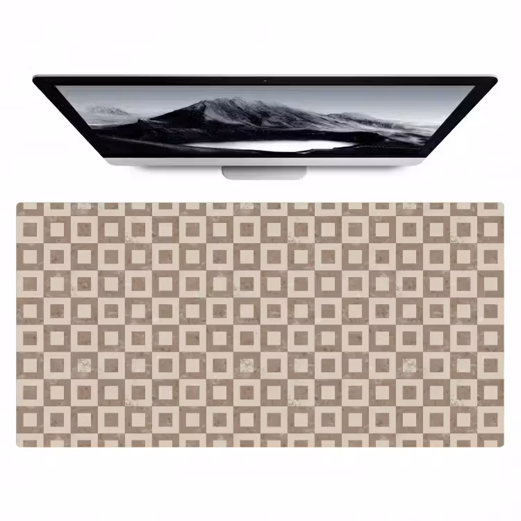 Bureau onderlegger - Patroon - Marmer - Beige — 1