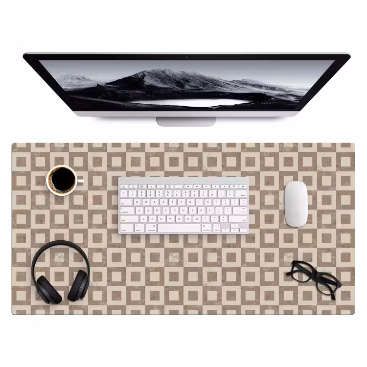Bureau onderlegger - Patroon - Marmer - Beige — 4