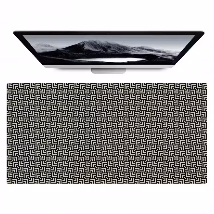 Bureau onderlegger - Patroon - Marmer - Zwart — 1