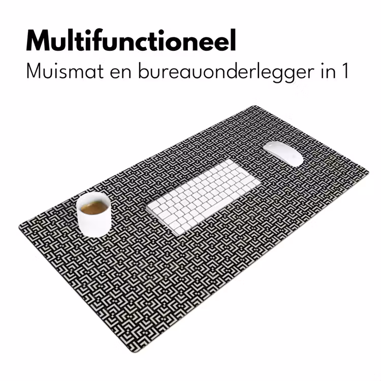Bureau onderlegger - Patroon - Marmer - Zwart — 7