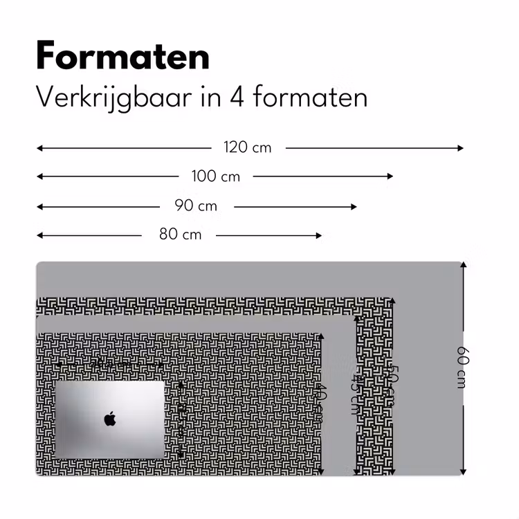 Bureau onderlegger - Patroon - Marmer - Zwart — 8