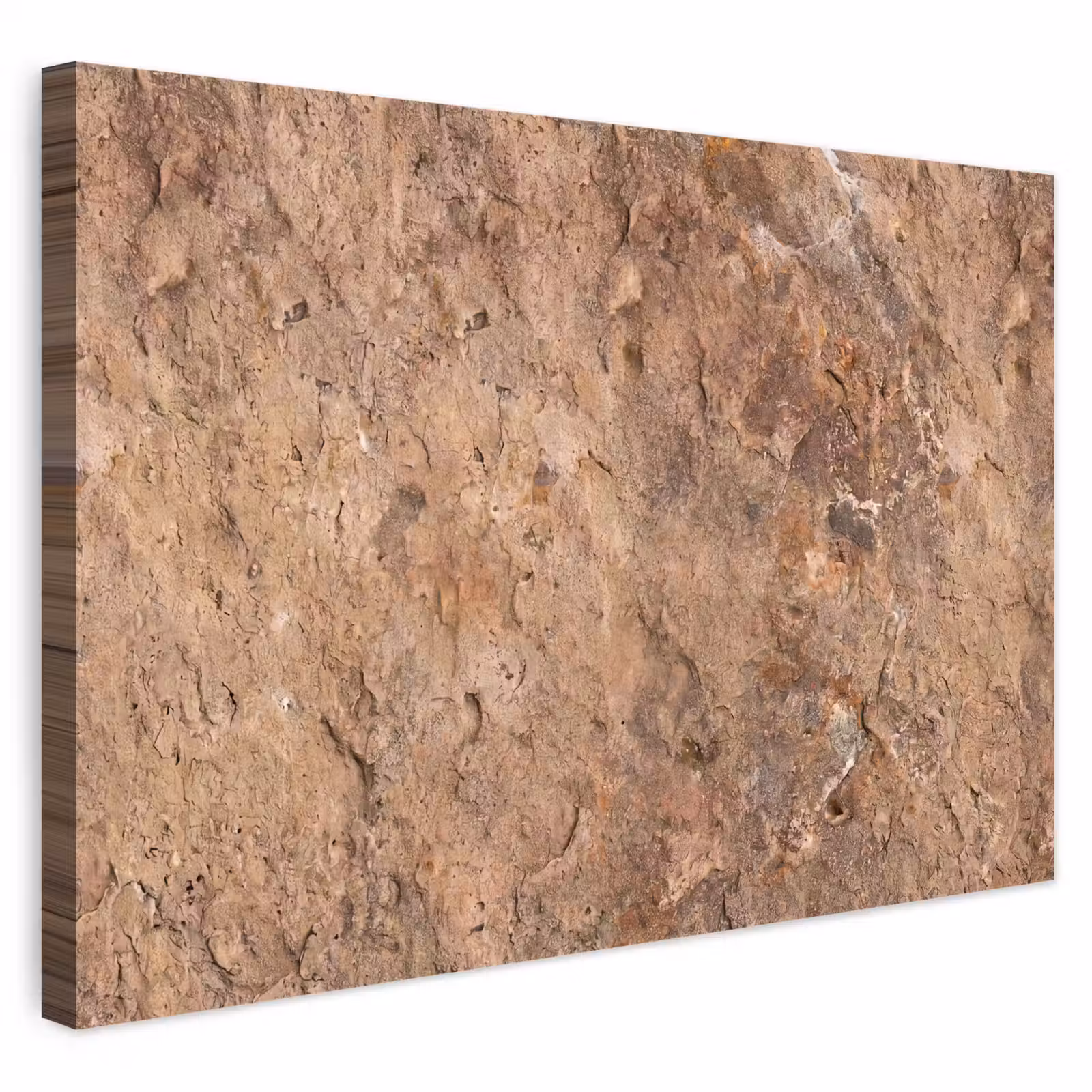 Buiten canvas - Steen - Natuur - Textuur - Abstract - Bruin — 1