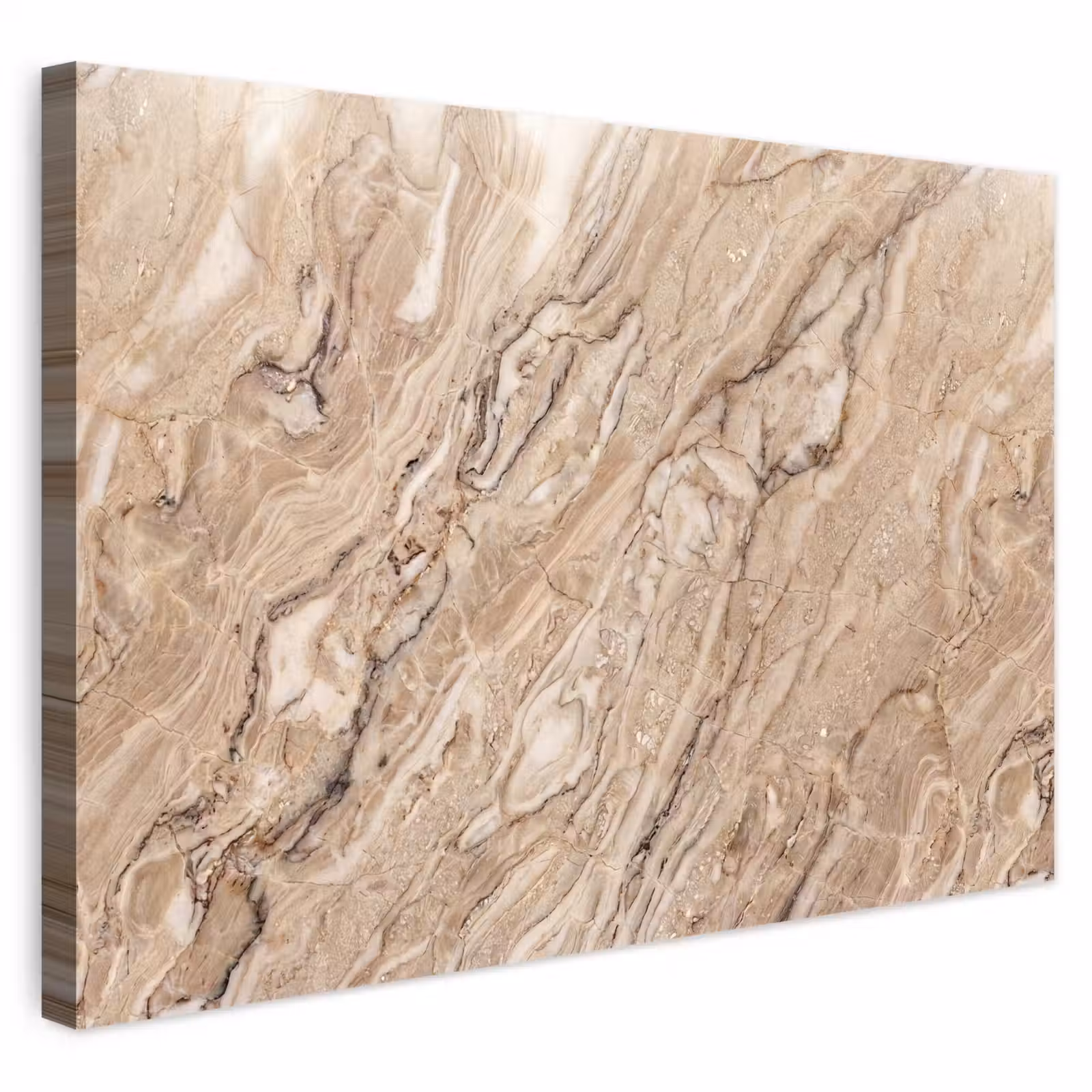 Buiten canvas - Textuur - Aders - Abstract - Modern - Beige — 1