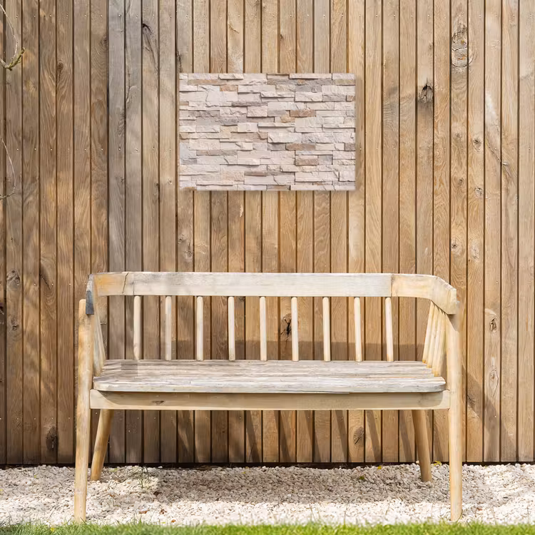 Buiten canvas - Steen - Muur - Textuur - Rustiek - Beige — 3