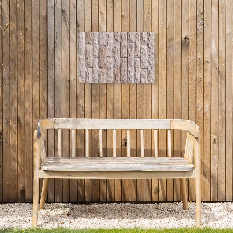 Buiten canvas - Muur - Steen - Ruw - Beige - Textuur — 3