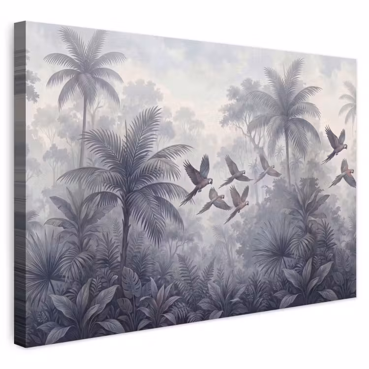 Buiten canvas - Vogel - Vliegend - Jungle - Vintage - Dieren — 1