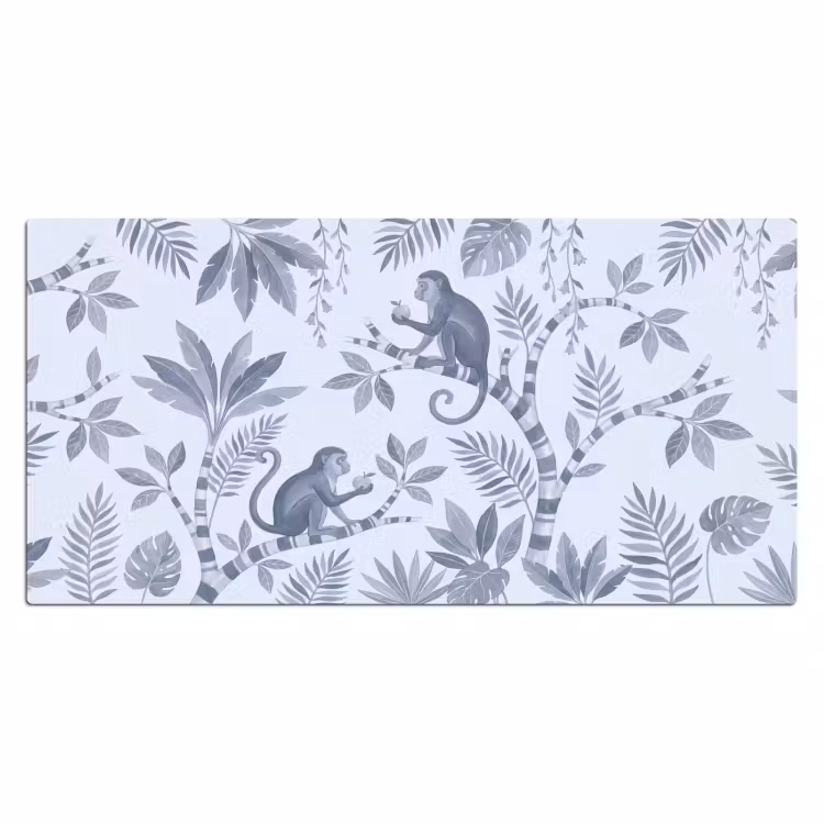 Bureau onderlegger - Aap - Boom - Bladeren - Jungle - Illustratie — 2