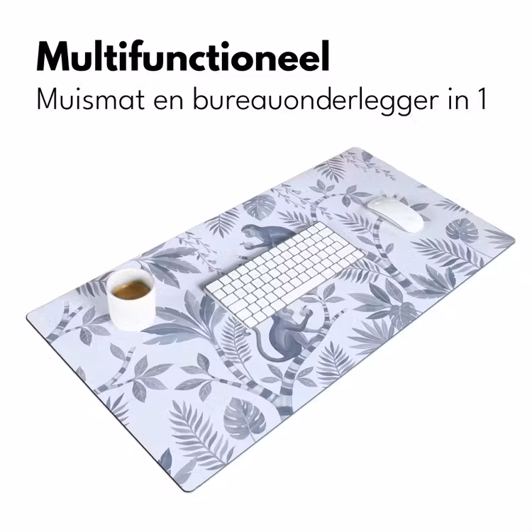 Bureau onderlegger - Aap - Boom - Bladeren - Jungle - Illustratie — 7
