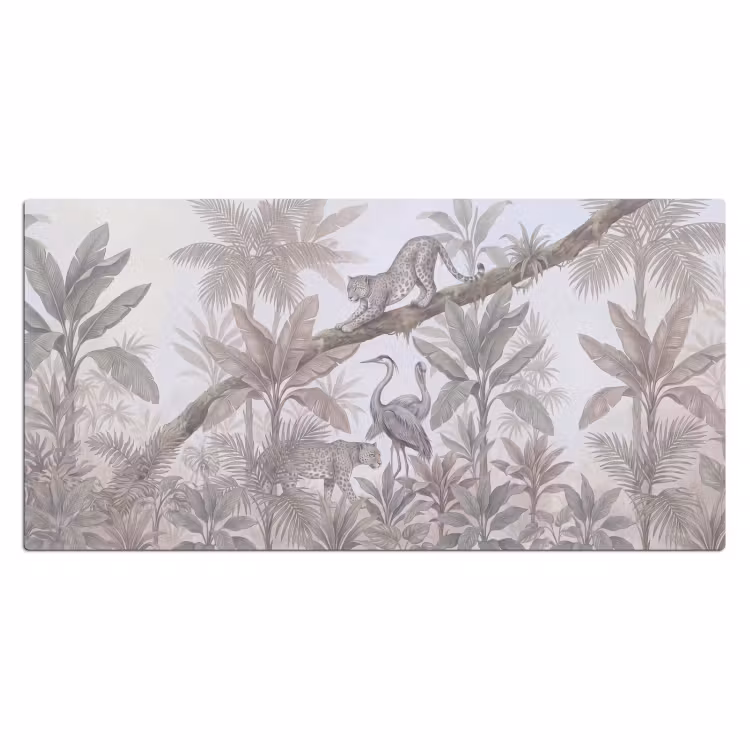 Bureau onderlegger - Kat - Vogel - Jungle - Illustratie - Dieren — 2