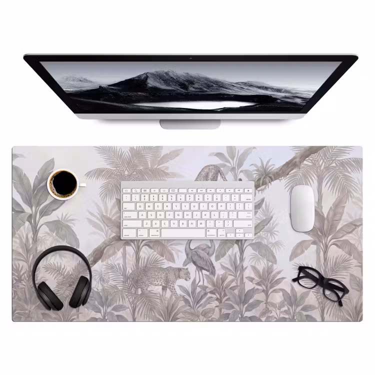 Bureau onderlegger - Kat - Vogel - Jungle - Illustratie - Dieren — 4