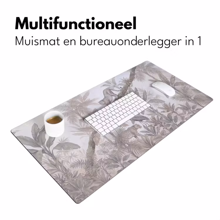 Bureau onderlegger - Kat - Vogel - Jungle - Illustratie - Dieren — 7