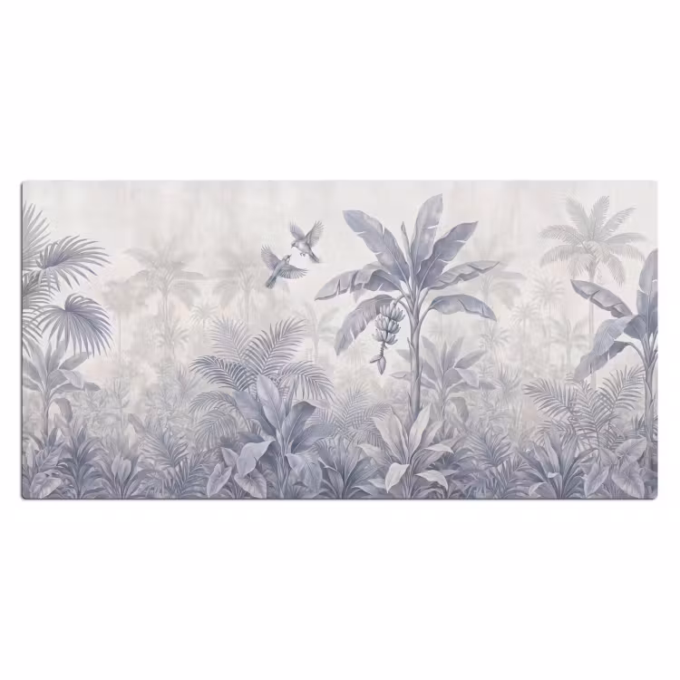 Bureau onderlegger - Natuur - Vogel - Jungle - Illustratie - Blauw — 2