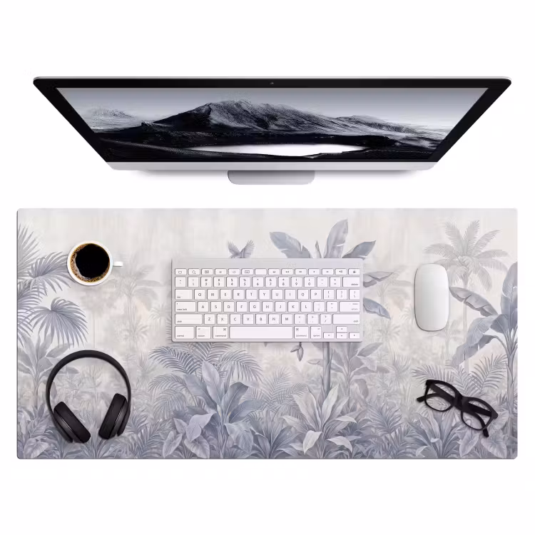 Bureau onderlegger - Natuur - Vogel - Jungle - Illustratie - Blauw — 4