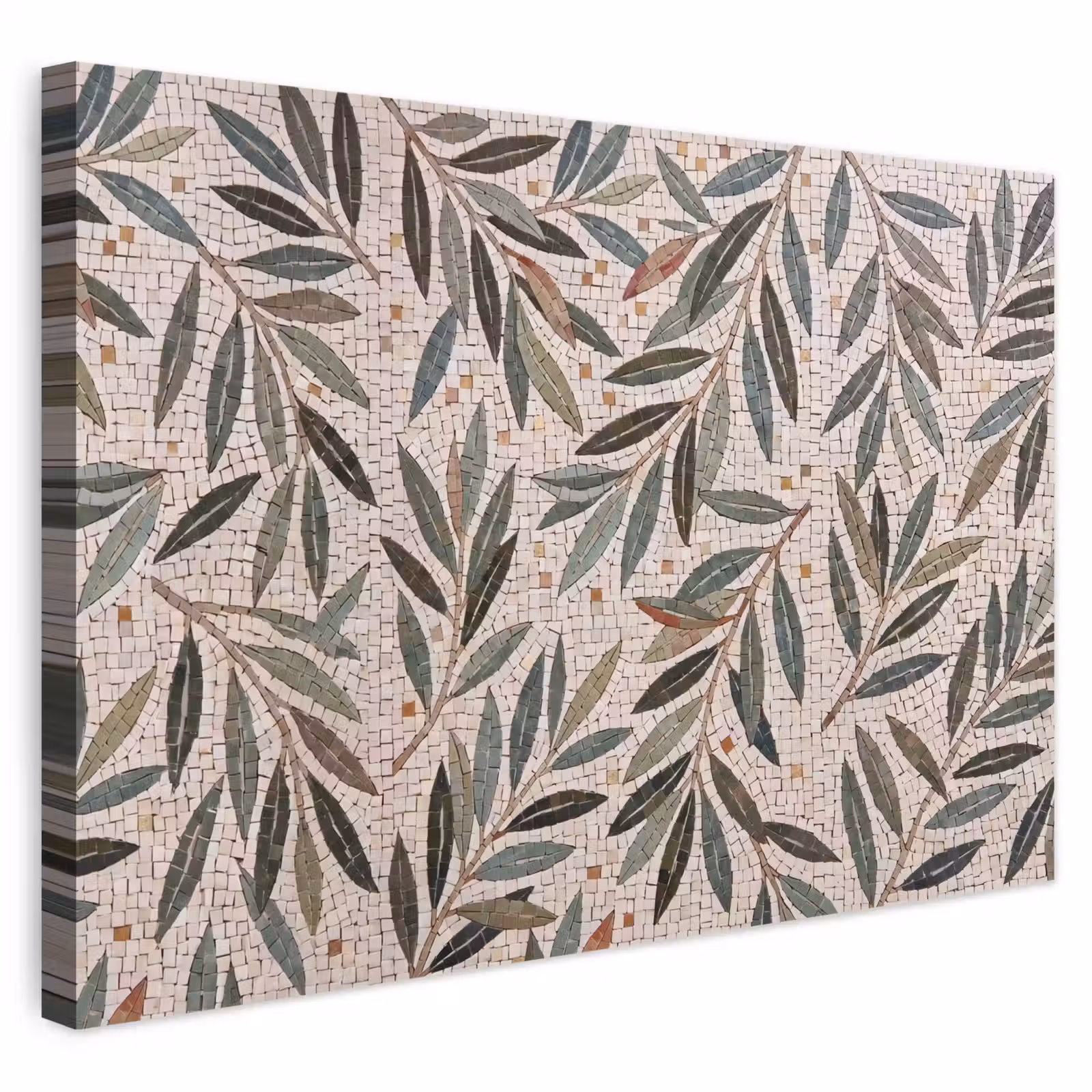 Buiten canvas - Plant - Blad - Mozaïek - Groen — 1