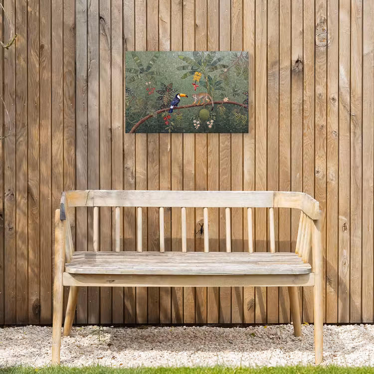 Buiten canvas - Vogel - Dier - Jungle - Mozaïek - Natuur — 3