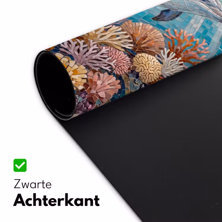 Bureau onderlegger - Dieren - Mozaïek - Oceaan - Koraal - Blauw — 5