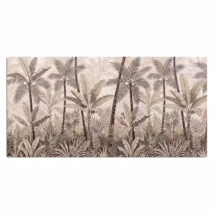 Bureau onderlegger - Natuur - Bladeren - Landschap - Mozaïek - Beige — 2