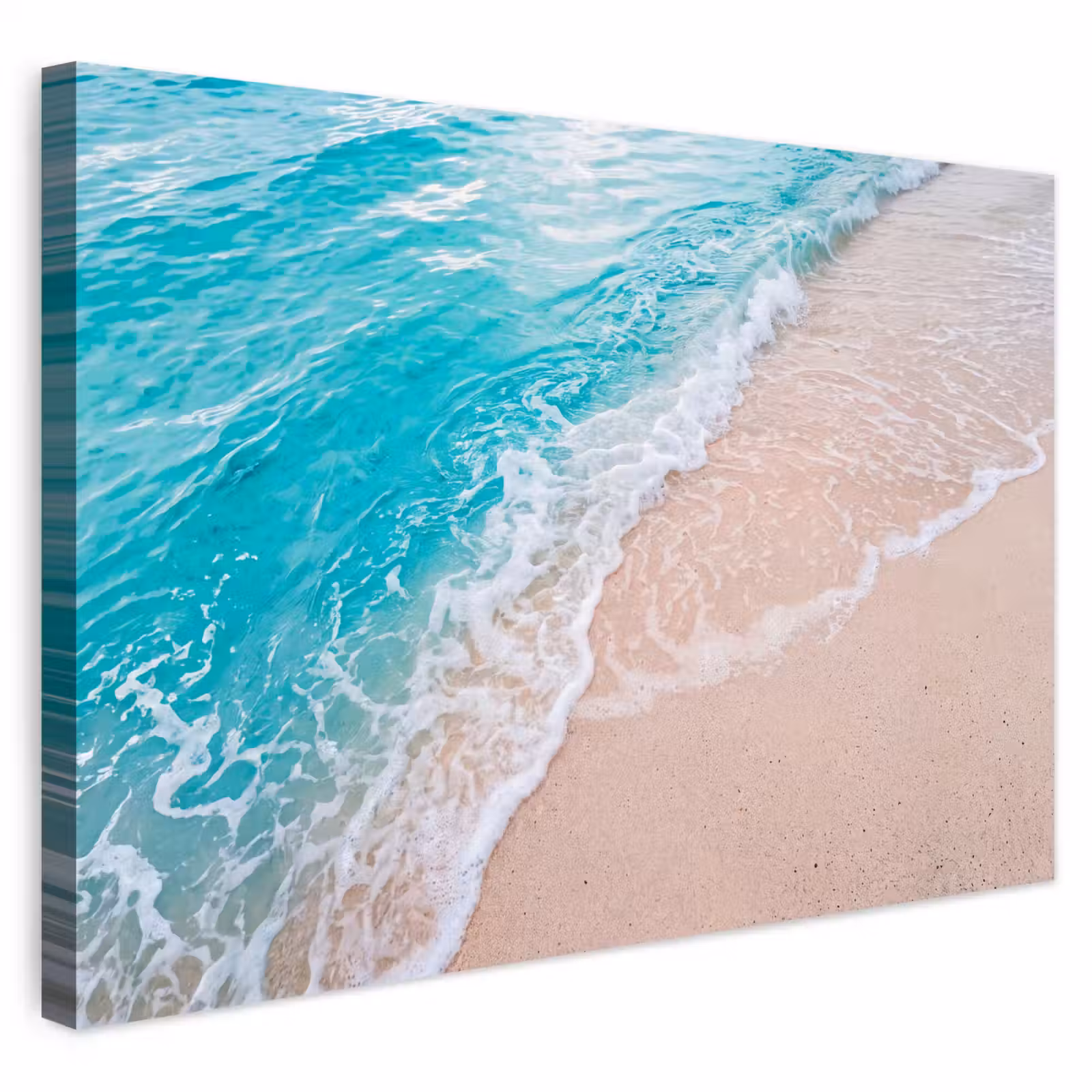 Buiten canvas - Strand - Zee - Golf - Natuur - Blauw — 1