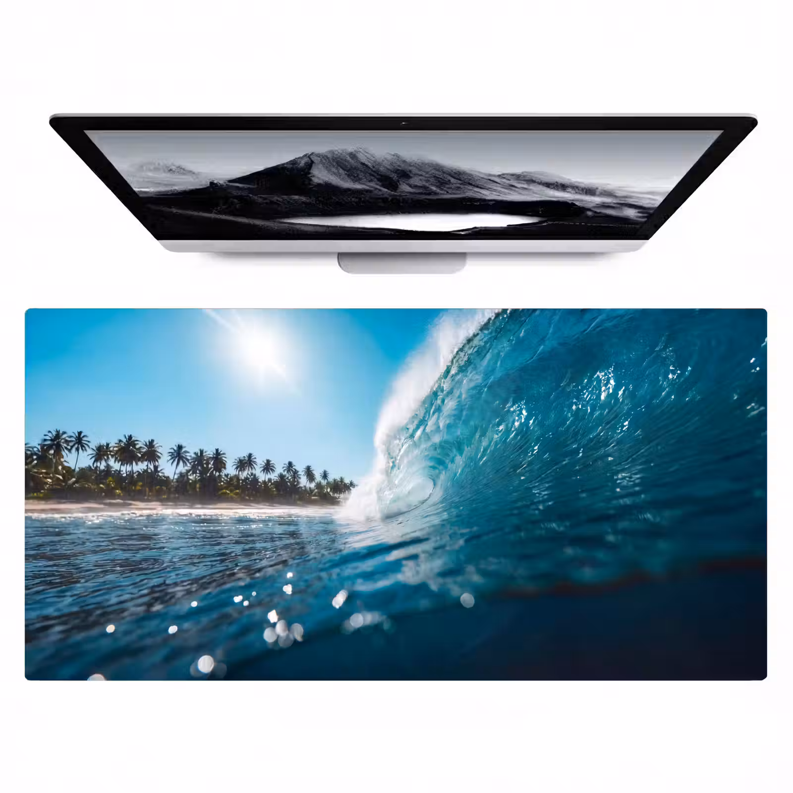 Bureau onderlegger - Oceaan - Golf - Strand - Natuur - Blauw — 1