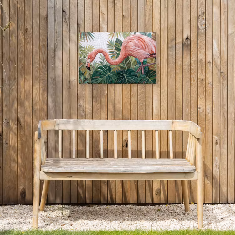 Buiten canvas - Natuur - Bladeren - Abstract - Groen - Vogel — 3
