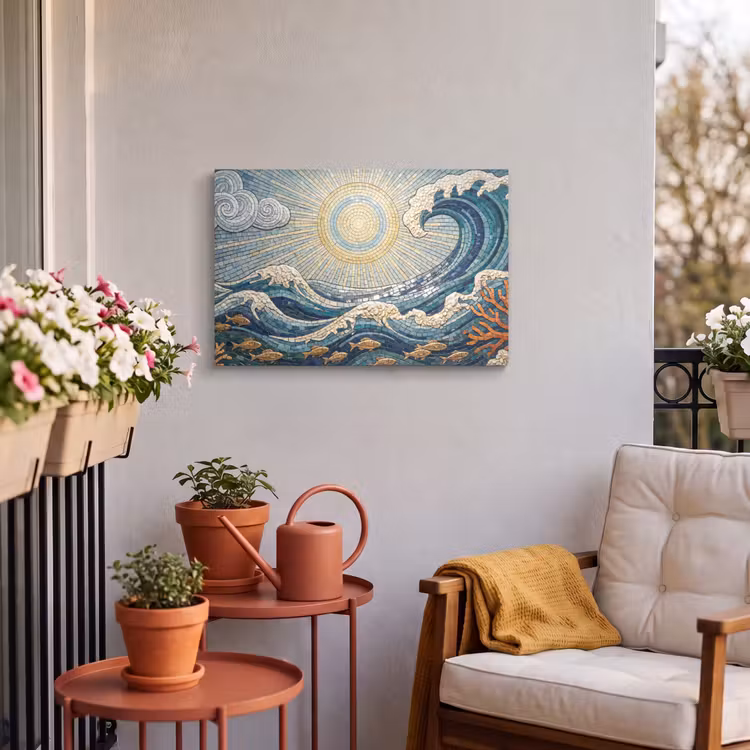 Buiten canvas - Onderwater - Koraal - Vis - Natuur - Kunst — 4