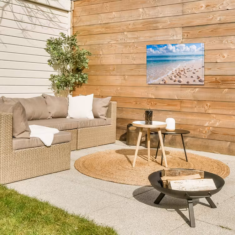 Buiten canvas - Schelpen - Strand - Natuur - Beige — 5