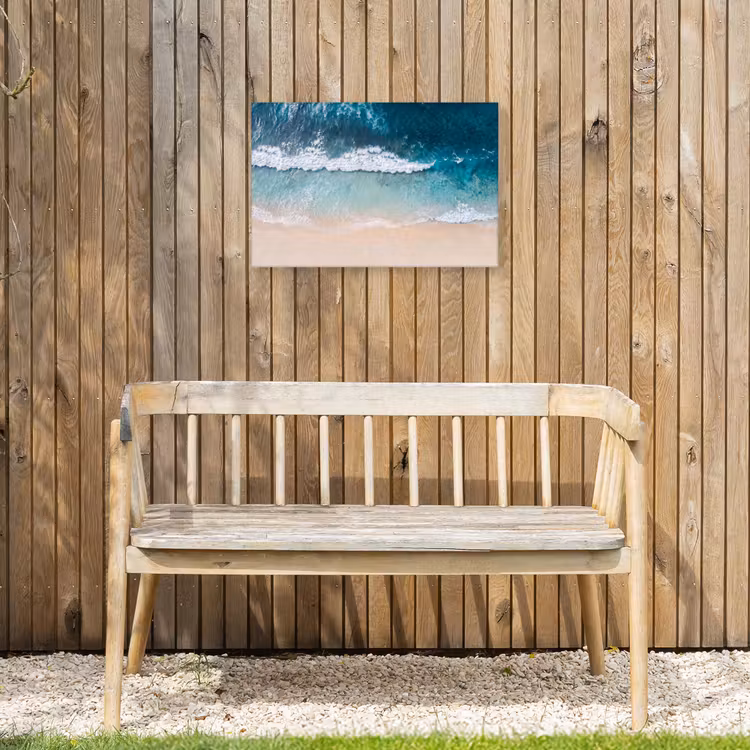 Buiten canvas - Strand - Zee - Golven - Natuur - Blauw — 3