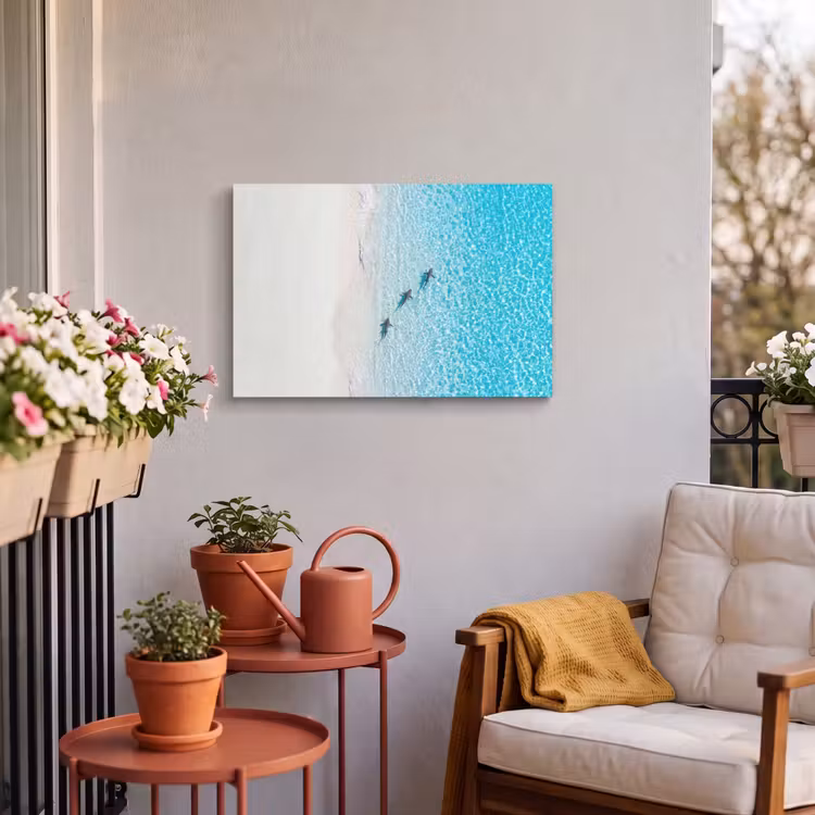 Buiten canvas - Vis - Oceaan - Strand - Turquoise - Natuur — 4