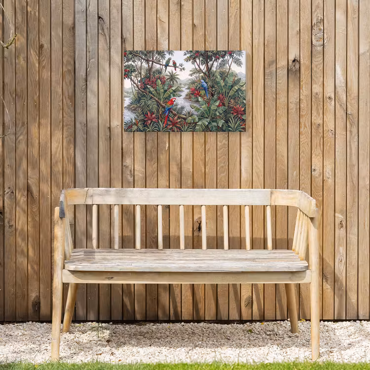 Buiten canvas - Vogel - Jungle - Natuur - Mozaïek - Groen — 3