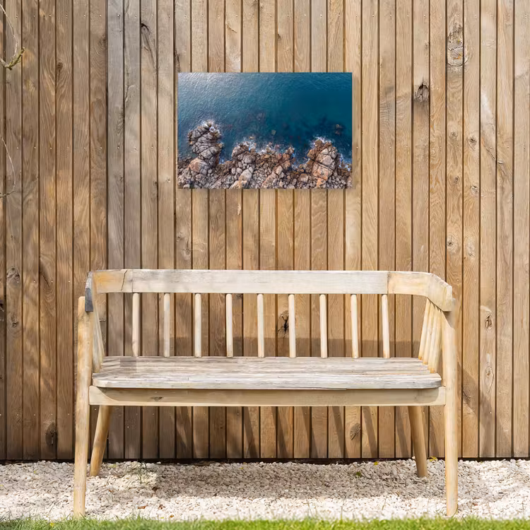 Buiten canvas - Zee - Kustlijn - Natuur - Abstract - Blauw — 3
