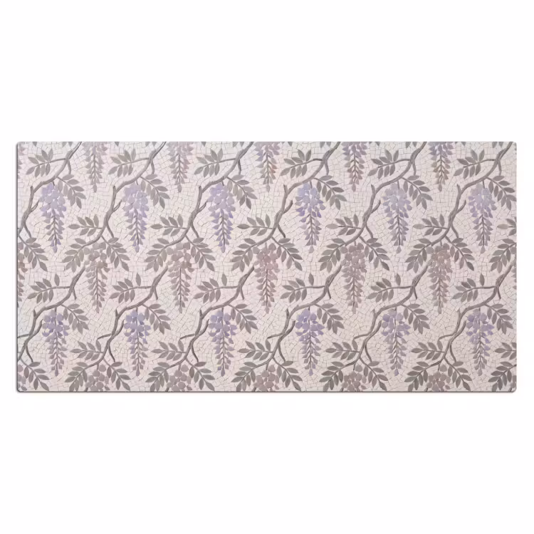 Bureau onderlegger - Bloemen - Mozaïek - Natuur - Patroon - Paars — 2