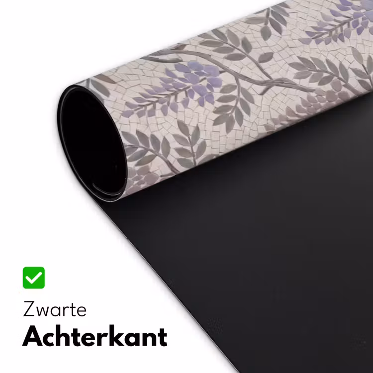 Bureau onderlegger - Bloemen - Mozaïek - Natuur - Patroon - Paars — 5