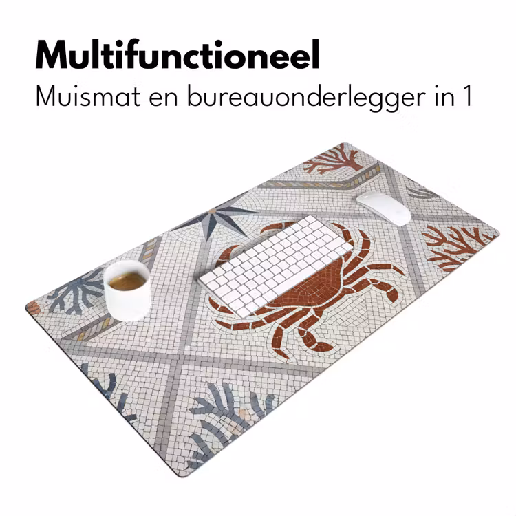 Bureau onderlegger - Dier - Mozaïek - Zee - Klassiek - Bruin — 7