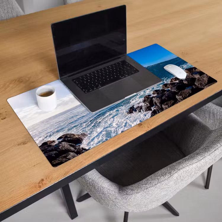 Bureau onderlegger - Golf - Oceaan - Brekend - Water - Blauw — 3