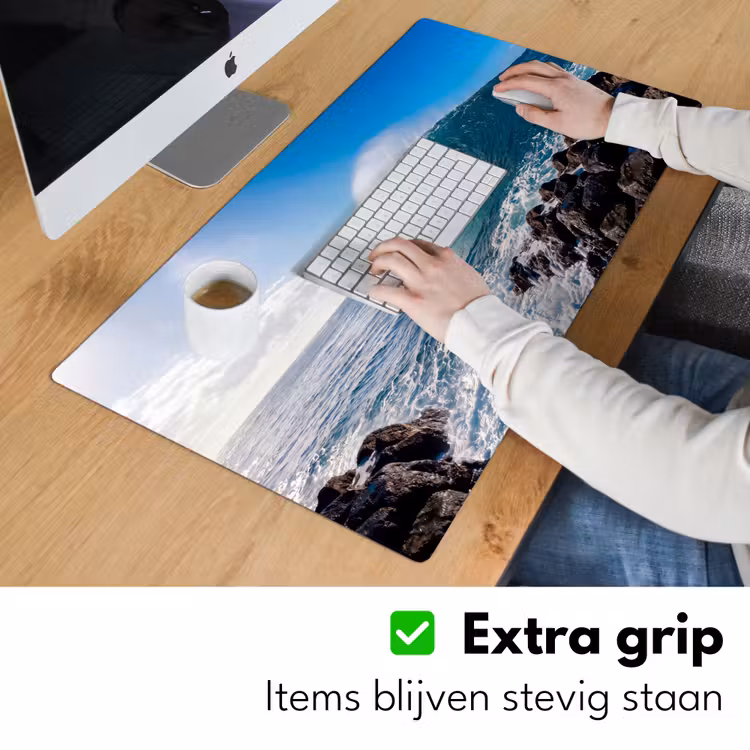 Bureau onderlegger - Golf - Oceaan - Brekend - Water - Blauw — 6