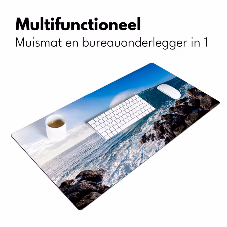 Bureau onderlegger - Golf - Oceaan - Brekend - Water - Blauw — 7