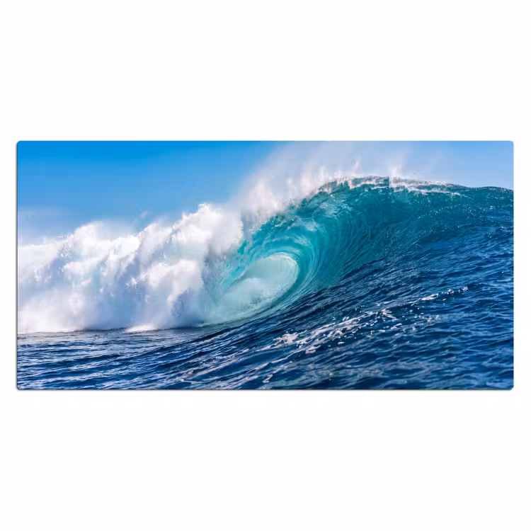 Bureau onderlegger - Golf - Oceaan - Water - Dynamisch - Blauw — 2